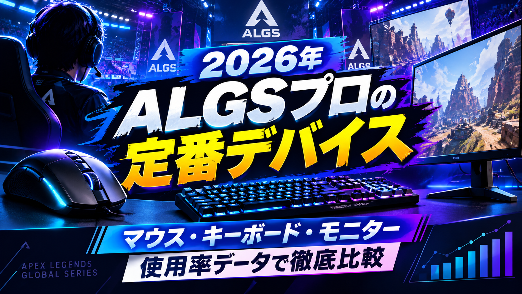 ALGSプロ選手の使用マウス・キーボード・モニターまとめ